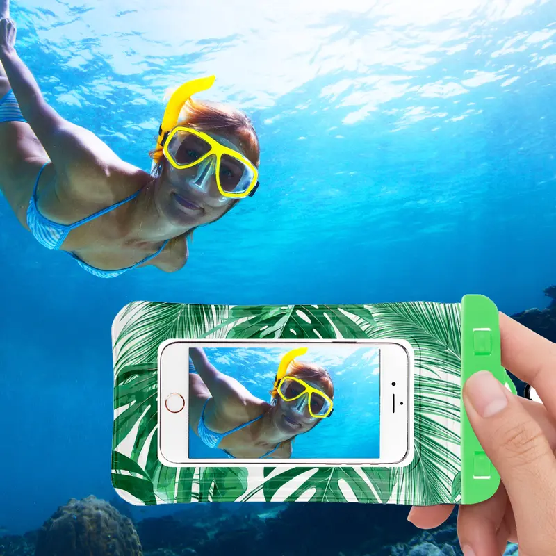 Universal Waterproof Phone Pouch with Audio Jack – Submersible Mobile Protection