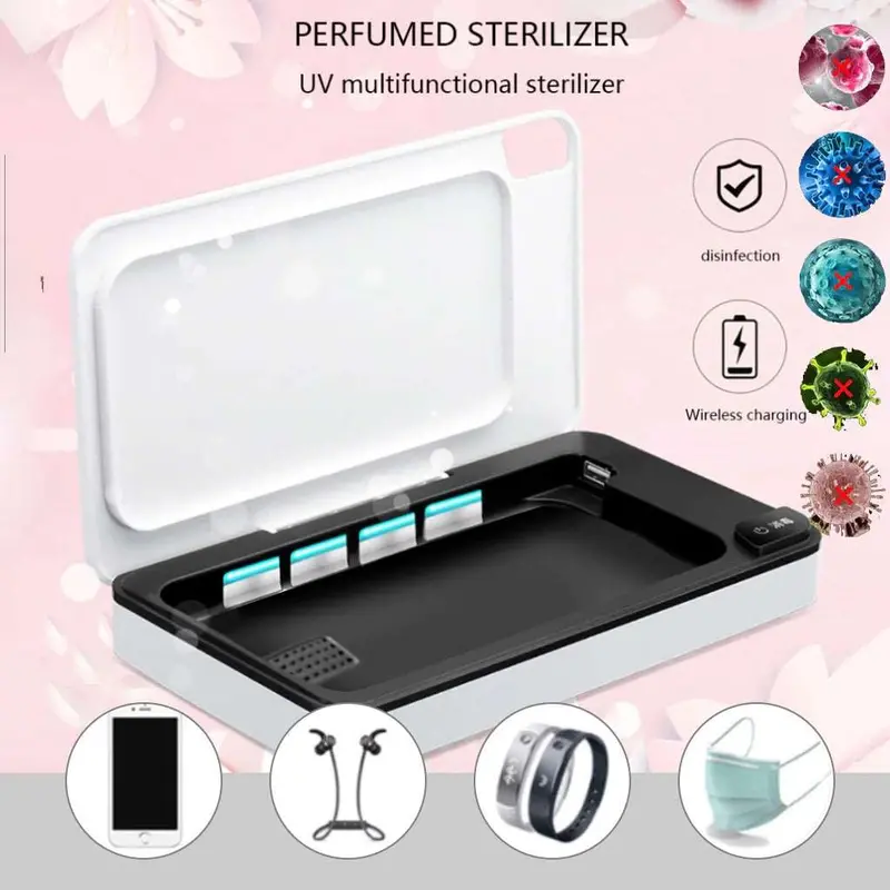 UV-C Toothbrush Sterilizer – Antibacterial Sanitizer with Automatic Timer and UV Protection Lid