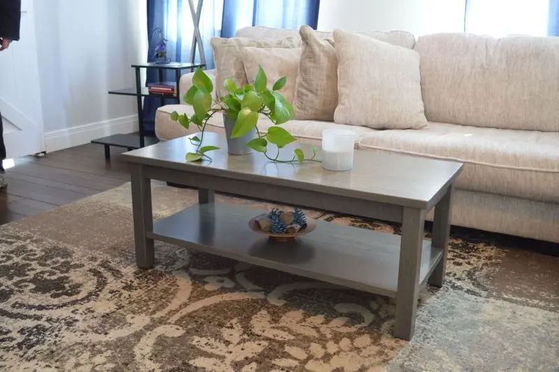Versaloft Low Profile Coffee Table with Integrated Shelf