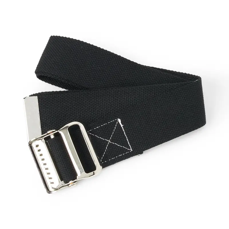 Washable Cotton Gait Belt – 60 Inch, Black