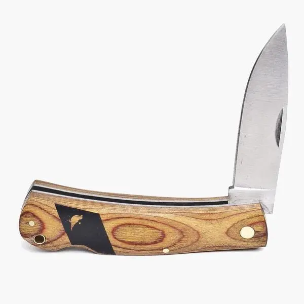 Wood Grain Pen Tip Pocket Knife