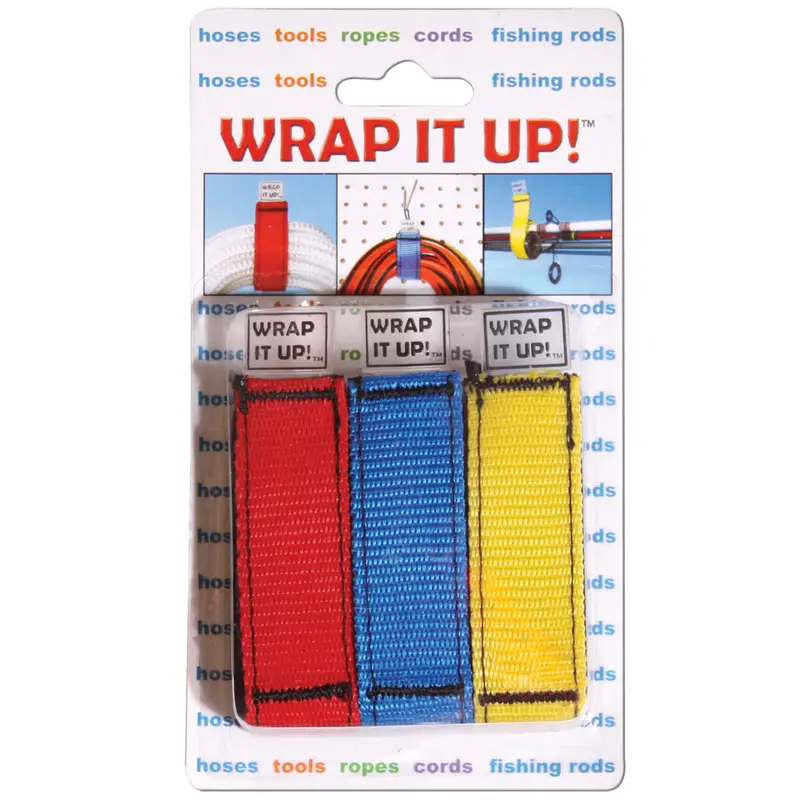 Wrap It Up! Elastic Tube Securing Bands – Assorted Colors, 3-Pack