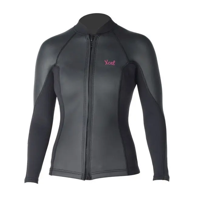 Xcel Makaha Women’s 2/1 Front-Zip Smoothskin Wetsuit Top – 2017